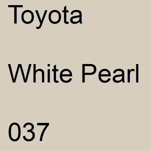 Toyota, White Pearl, 037.